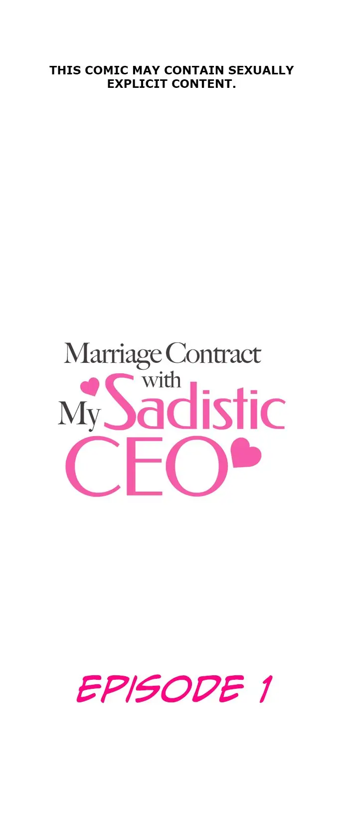 Marriage Contract With My Sadistic CEO (Official) - Chapter 1 - Read Free  Manga Online at Bato.To